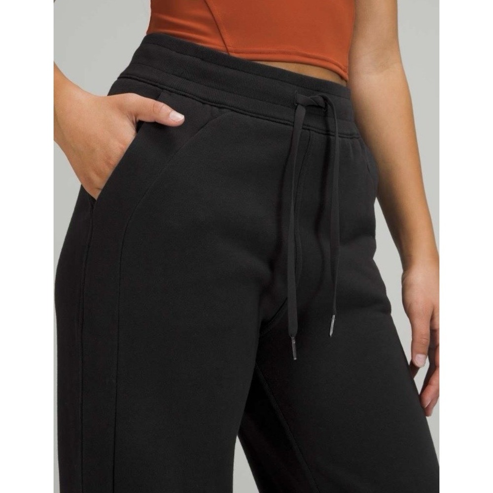 Lululemon Scuba Relaxed High-Rise Joggers Women‎ Size 4 Black Comfy Cozy Casual